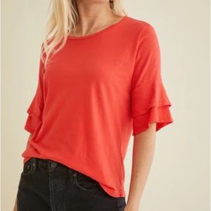 Amour Vert Ruffle Tee - NEW!